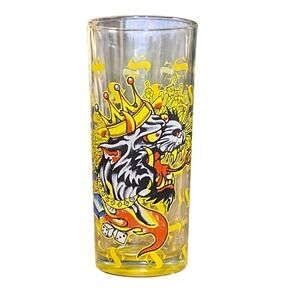 Vintage Ed Hardy Christian Audigier Panther Tattoo Pint Glass Las Vegas $$$ Y2K